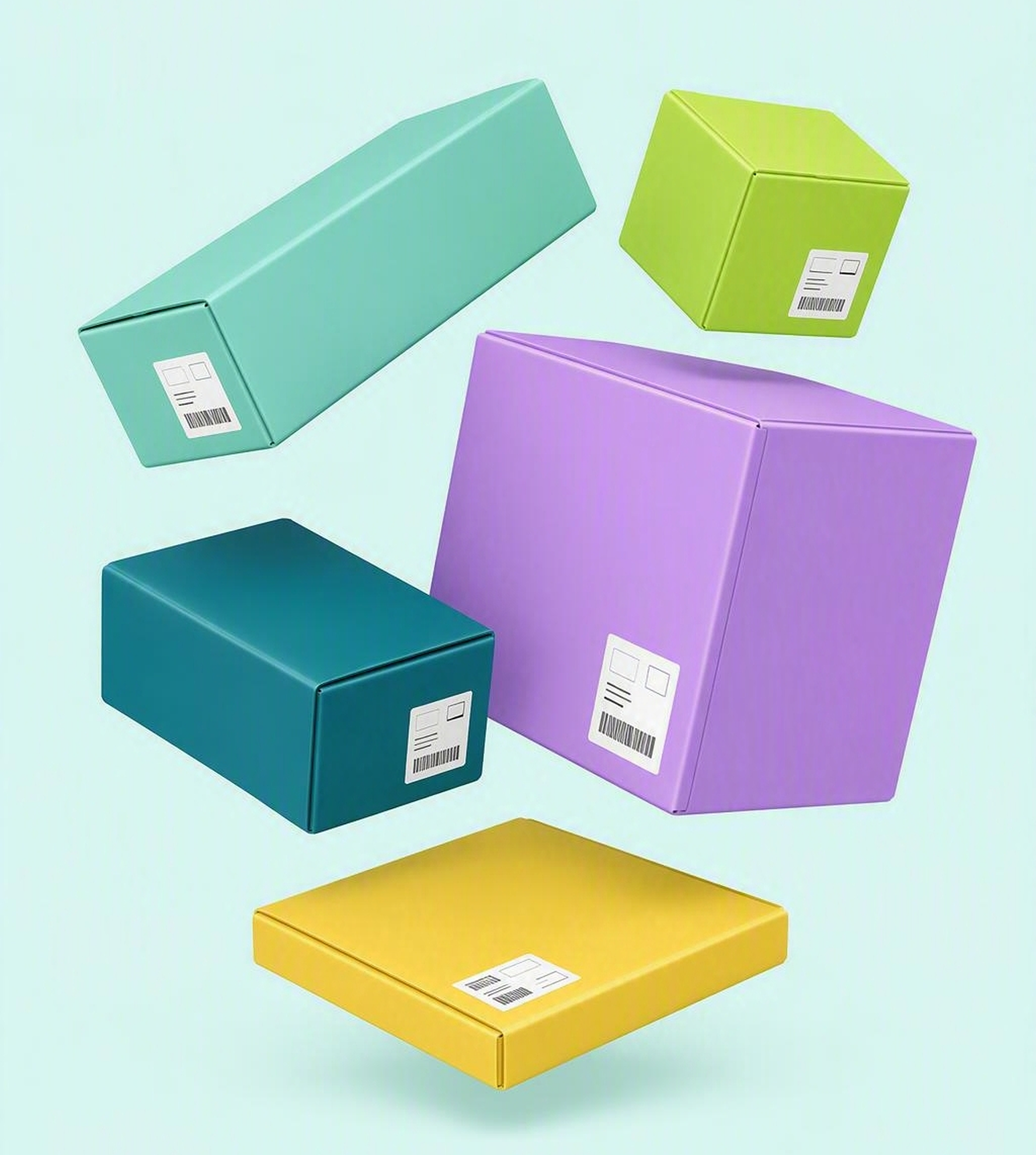 Floating shipping boxes