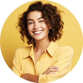 Smiling shopper