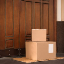 packages on a doorstep